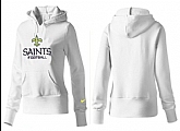 Nike New Orleans Saints Team Logo White Women Pullover Hoodies (3),baseball caps,new era cap wholesale,wholesale hats