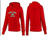 Nike New York Jets Team Logo Red Women Pullover Hoodies (1),baseball caps,new era cap wholesale,wholesale hats