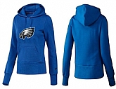 Nike Philadelphia Eagles Team Logo Blue Women Pullover Hoodies (1),baseball caps,new era cap wholesale,wholesale hats