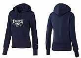 Nike Philadelphia Eagles Team Logo D.Blue Women Pullover Hoodies (1),baseball caps,new era cap wholesale,wholesale hats