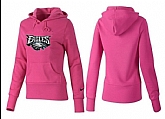 Nike Philadelphia Eagles Team Logo Pink Women Pullover Hoodies (1),baseball caps,new era cap wholesale,wholesale hats