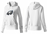 Nike Philadelphia Eagles Team Logo White Women Pullover Hoodies (1),baseball caps,new era cap wholesale,wholesale hats