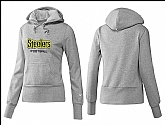 Nike Pittsburgh Steelers Team Logo Gray Women Pullover Hoodies (2),baseball caps,new era cap wholesale,wholesale hats