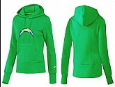 Nike San Diego Chargers Team Logo Green Women Pullover Hoodies (1),baseball caps,new era cap wholesale,wholesale hats