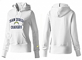 Nike San Diego Chargers Team Logo White Women Pullover Hoodies (2),baseball caps,new era cap wholesale,wholesale hats