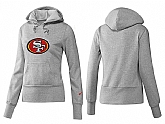 Nike San Francisco 49ers Team Logo Gray Women Pullover Hoodies (1),baseball caps,new era cap wholesale,wholesale hats