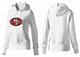 Nike San Francisco 49ers Team Logo White Women Pullover Hoodies (1),baseball caps,new era cap wholesale,wholesale hats