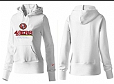 Nike San Francisco 49ers Team Logo White Women Pullover Hoodies (3),baseball caps,new era cap wholesale,wholesale hats