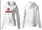 Nike San Francisco 49ers Team Logo White Women Pullover Hoodies (4),baseball caps,new era cap wholesale,wholesale hats