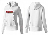 Nike San Francisco 49ers Team Logo White Women Pullover Hoodies (5),baseball caps,new era cap wholesale,wholesale hats