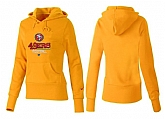 Nike San Francisco 49ers Team Logo Yellow Women Pullover Hoodies (4),baseball caps,new era cap wholesale,wholesale hats