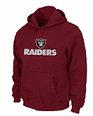 Oakland Raiders Authentic Logo Pullover Hoodie Red,baseball caps,new era cap wholesale,wholesale hats