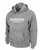 Oakland Raiders Authentic font Pullover Hoodie Grey,baseball caps,new era cap wholesale,wholesale hats