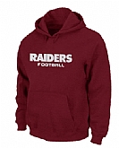 Oakland Raiders Authentic font Pullover Hoodie Red,baseball caps,new era cap wholesale,wholesale hats