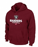 Oakland Raiders Critical Victory Pullover Hoodie RED,baseball caps,new era cap wholesale,wholesale hats