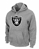 Oakland Raiders Logo Pullover Hoodie Grey,baseball caps,new era cap wholesale,wholesale hats