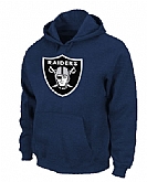 Oakland Raiders Logo Pullover Hoodie Navy Blue,baseball caps,new era cap wholesale,wholesale hats