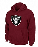 Oakland Raiders Logo Pullover Hoodie Red,baseball caps,new era cap wholesale,wholesale hats