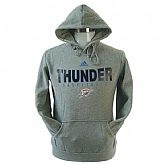 Oklahoma City Thunder Team Logo Gray Pullover Hoody,baseball caps,new era cap wholesale,wholesale hats