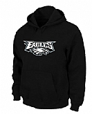 Philadelphia Eagles Authentic Logo Pullover Hoodie Black,baseball caps,new era cap wholesale,wholesale hats