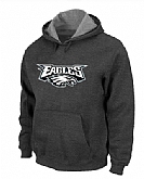 Philadelphia Eagles Authentic Logo Pullover Hoodie Navy Grey,baseball caps,new era cap wholesale,wholesale hats