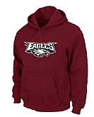 Philadelphia Eagles Authentic Logo Pullover Hoodie Red,baseball caps,new era cap wholesale,wholesale hats