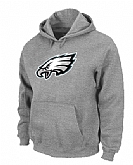 Philadelphia Eagles Logo Pullover Hoodie Grey,baseball caps,new era cap wholesale,wholesale hats