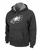 Philadelphia Eagles Logo Pullover Hoodie Navy Grey,baseball caps,new era cap wholesale,wholesale hats