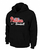 Philadelphia Phillies Pullover Hoodie Black,baseball caps,new era cap wholesale,wholesale hats