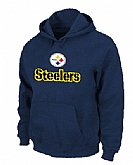 Pittsburgh Steelers Authentic Logo Pullover Hoodie Navy Blue,baseball caps,new era cap wholesale,wholesale hats