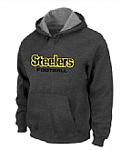 Pittsburgh Steelers Authentic font Pullover Hoodie Navy Grey,baseball caps,new era cap wholesale,wholesale hats