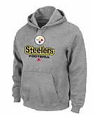 Pittsburgh Steelers Critical Victory Pullover Hoodie Grey,baseball caps,new era cap wholesale,wholesale hats