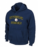 Pittsburgh Steelers Heart x26 Soul Pullover Hoodie Navy Blue,baseball caps,new era cap wholesale,wholesale hats