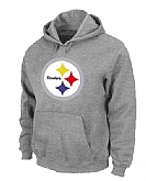 Pittsburgh Steelers Logo Pullover Hoodie Grey,baseball caps,new era cap wholesale,wholesale hats
