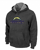 San Diego Chargers Authentic Logo Pullover Hoodie Navy Grey,baseball caps,new era cap wholesale,wholesale hats