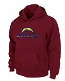 San Diego Chargers Authentic Logo Pullover Hoodie Red,baseball caps,new era cap wholesale,wholesale hats