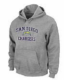 San Diego Chargers Heart x26 Soul Pullover Hoodie Grey,baseball caps,new era cap wholesale,wholesale hats
