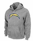San Diego Chargers Logo Pullover Hoodie Grey,baseball caps,new era cap wholesale,wholesale hats