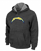 San Diego Chargers Logo Pullover Hoodie Navy Grey,baseball caps,new era cap wholesale,wholesale hats
