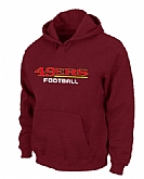 San Francisco 49ers Authentic font Pullover Hoodie Red,baseball caps,new era cap wholesale,wholesale hats