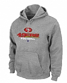 San Francisco 49ers Critical Victory Pullover Hoodie Grey,baseball caps,new era cap wholesale,wholesale hats