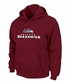Seattle Seahawks Authentic Logo Pullover Hoodie Red,baseball caps,new era cap wholesale,wholesale hats