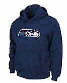 Seattle Seahawks Logo Pullover Hoodie Navy Blue,baseball caps,new era cap wholesale,wholesale hats