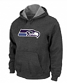 Seattle Seahawks Logo Pullover Hoodie Navy Grey,baseball caps,new era cap wholesale,wholesale hats