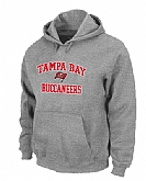 Tampa Bay Buccaneers Heart x26 Soul Pullover Hoodie Grey,baseball caps,new era cap wholesale,wholesale hats