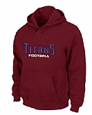 Tennessee Titans Authentic font Pullover Hoodie Red,baseball caps,new era cap wholesale,wholesale hats
