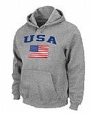 USA Olympics USA Flag Pullover Hoodie L.Grey,baseball caps,new era cap wholesale,wholesale hats