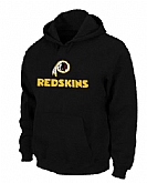 Washington Redskins Authentic Logo Pullover Hoodie Black,baseball caps,new era cap wholesale,wholesale hats