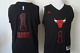 Chicago Bulls #1 Derrick Rose 2015 Black With Red Fashion Jerseys,baseball caps,new era cap wholesale,wholesale hats