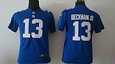 Youth Nike New York Giants #13 Odell Beckham Jr Blue Game Jerseys,baseball caps,new era cap wholesale,wholesale hats